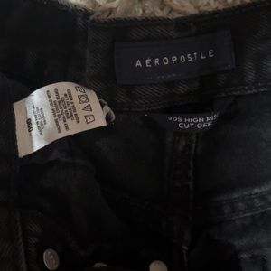 Aeropostale black jean shorts